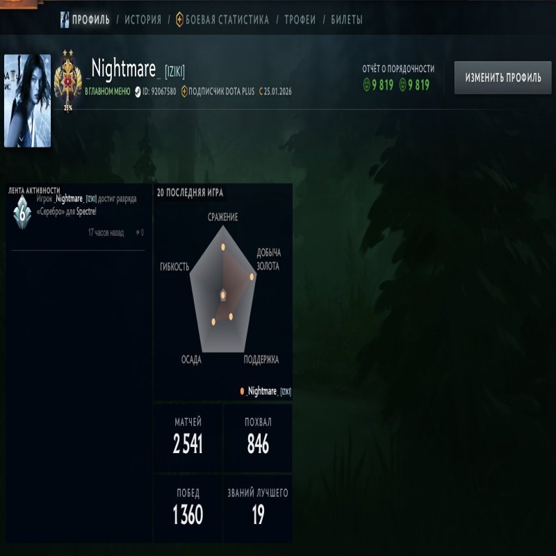 🏅 MMR 3234 | 🕒 2676 hours | 🛡 9819