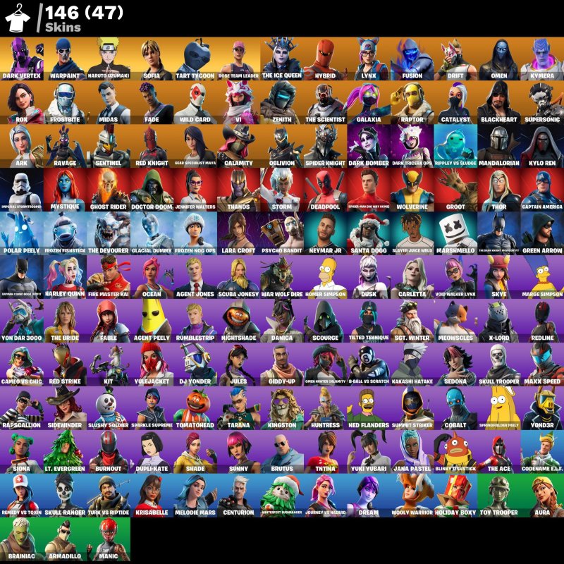 🎨 146 скінів | 🌟 Fortnite акаунт