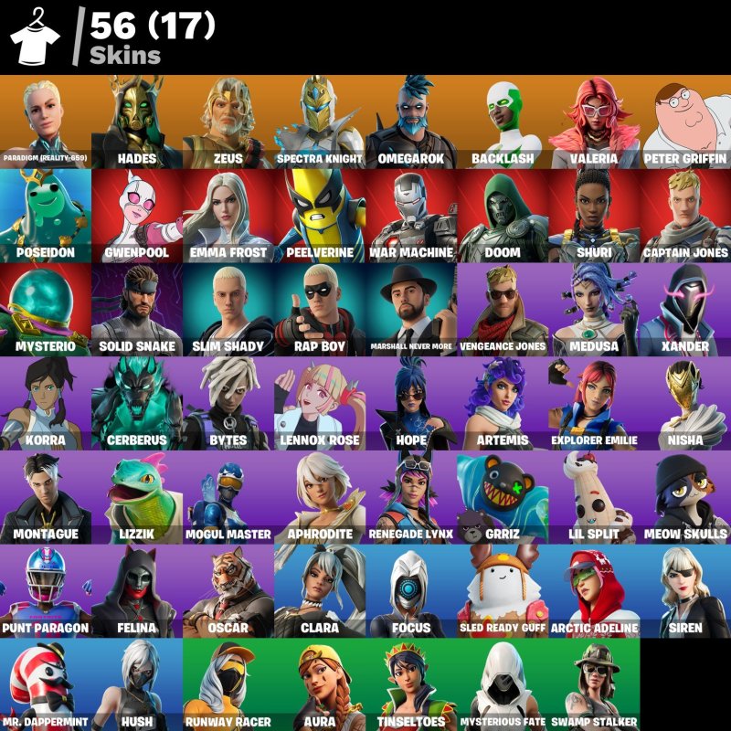 🎨 56 skins | 🌟 Fortnite account