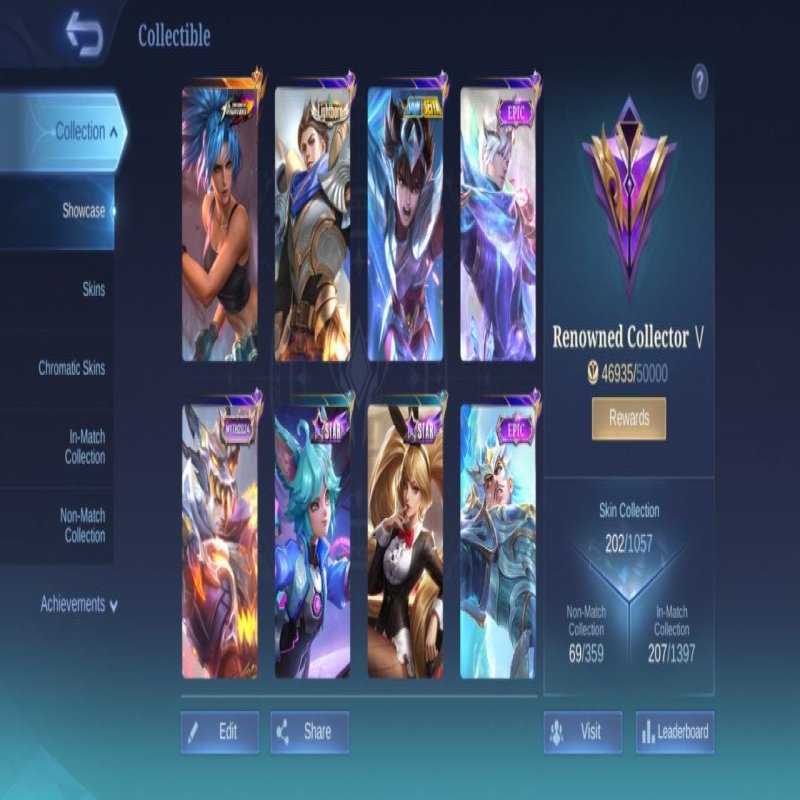 🎮 Mobile Legends акаунт | Міфічний | 118 героїв | 202 облич