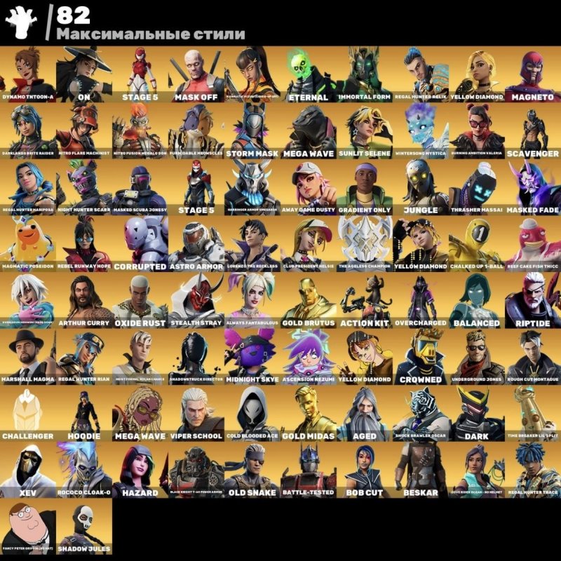 🎨 265 skins | 🌟 Fortnite account