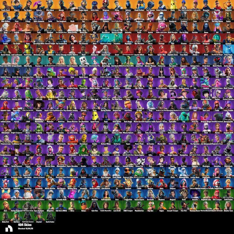 🎨 404 скінів | 🌟 Fortnite акаунт