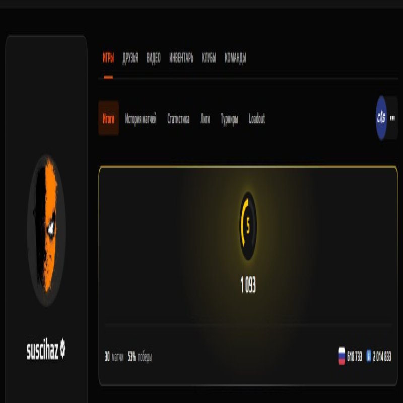 🟢 FACEIT LVL 5 | ✅ Готов к матчам | 🎮 1093 ELO