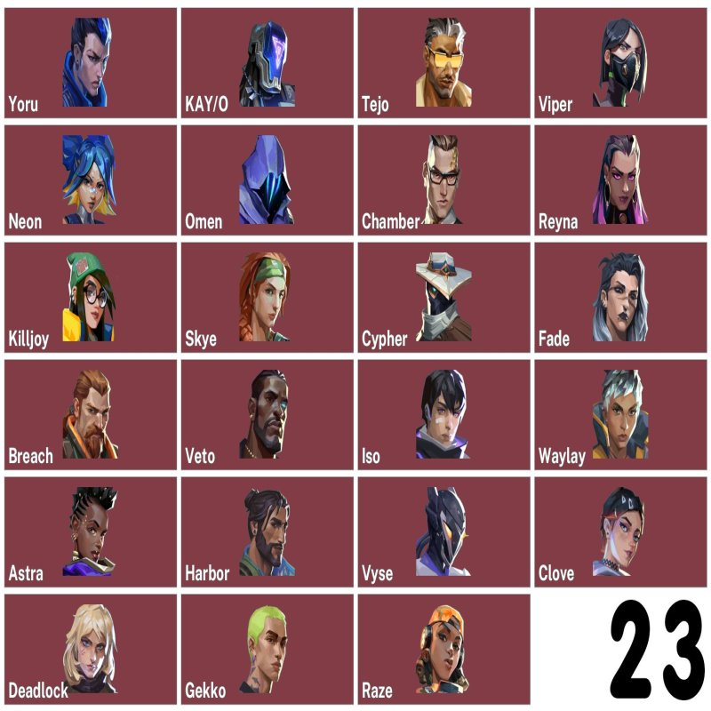 🎯 Valorant акаунт | Ранг: Відкритий | EU | 23 агенти