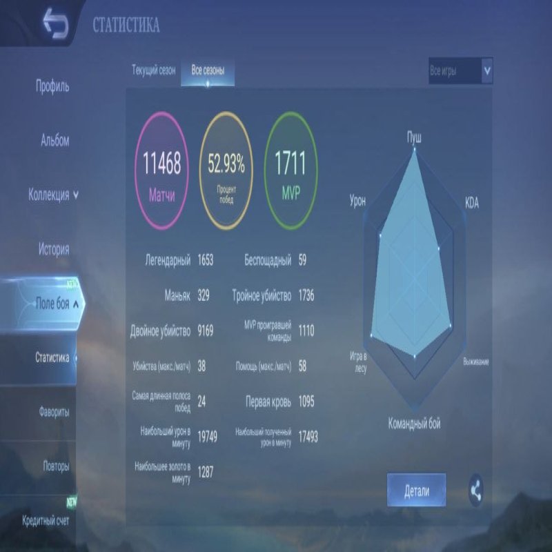 🎮 Mobile Legends account | Mythical Immortal | 135 heroes | 462 skins