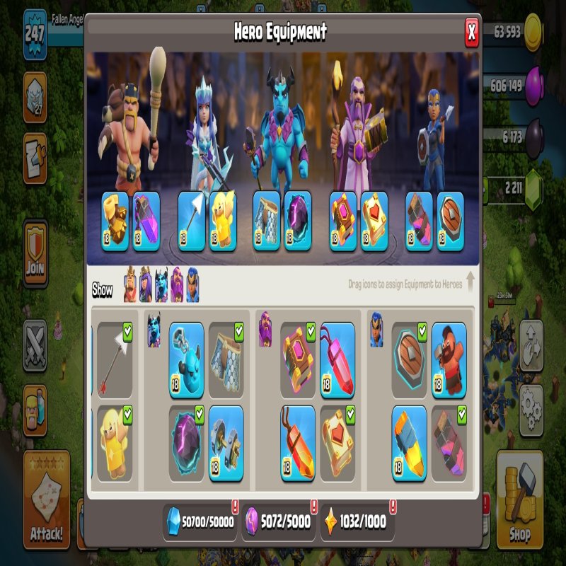 🏰 Clash of Clans акаунт | Ратуша 17 рівня | Уровень 1