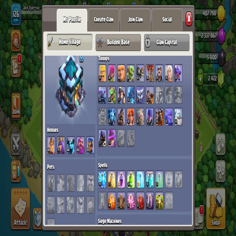 🏰 Clash of Clans акаунт | Ратуша 13 рівня | Рівень 126