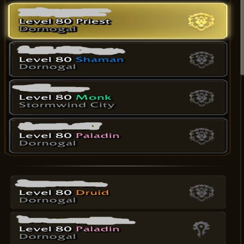 🎮 WoW account | Level 80 | Alliance | Any server