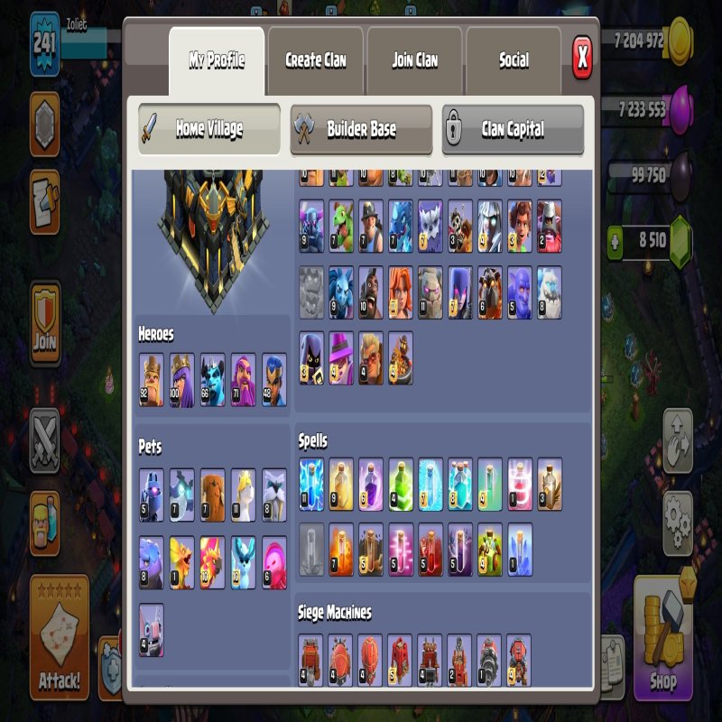 🏰 Clash of Clans акаунт | ТХ 17 ратуша | Рівень 0