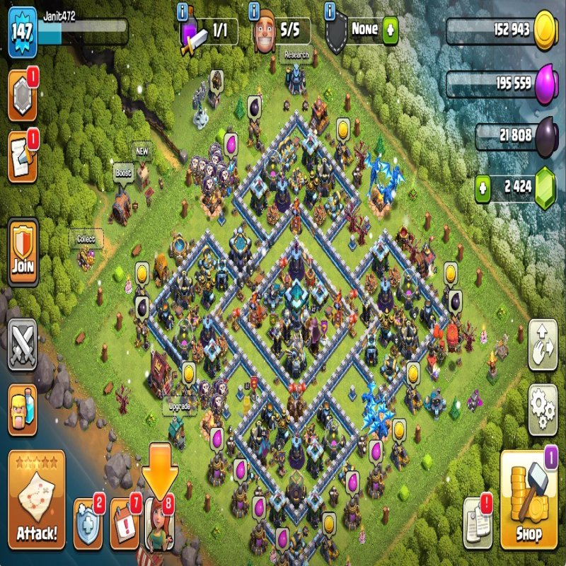 🏰 Clash of Clans акаунт | Ратуша 13 | Рівень 155