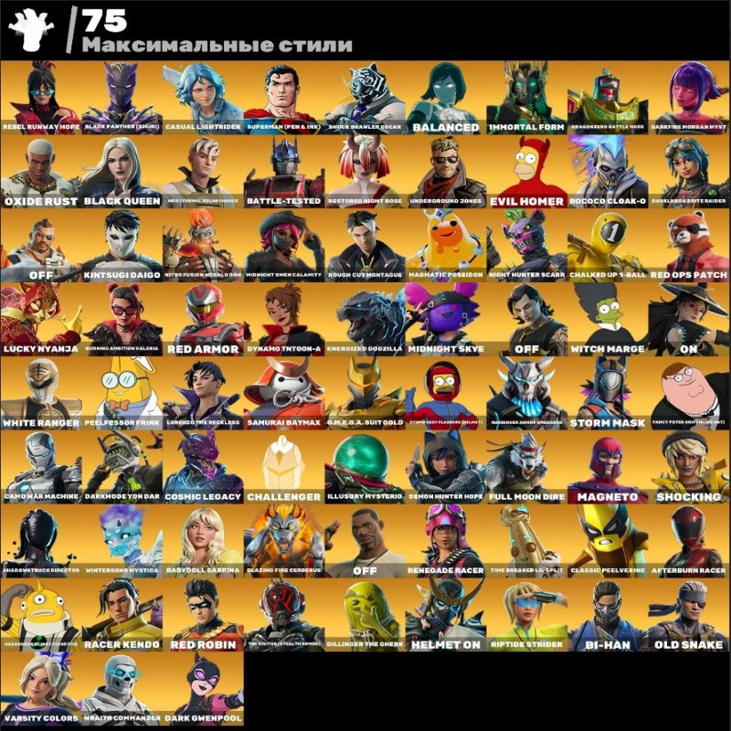 🎨 194 скінів | 🌟 Fortnite акаунт