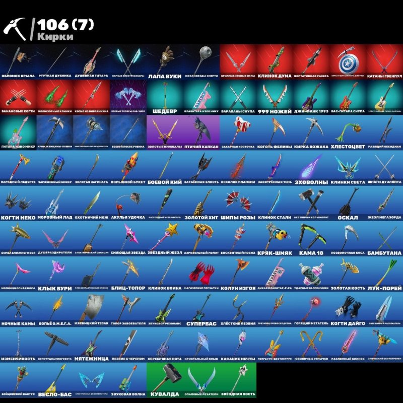 Найкращий акаунт з безліччю скінів та спогадів