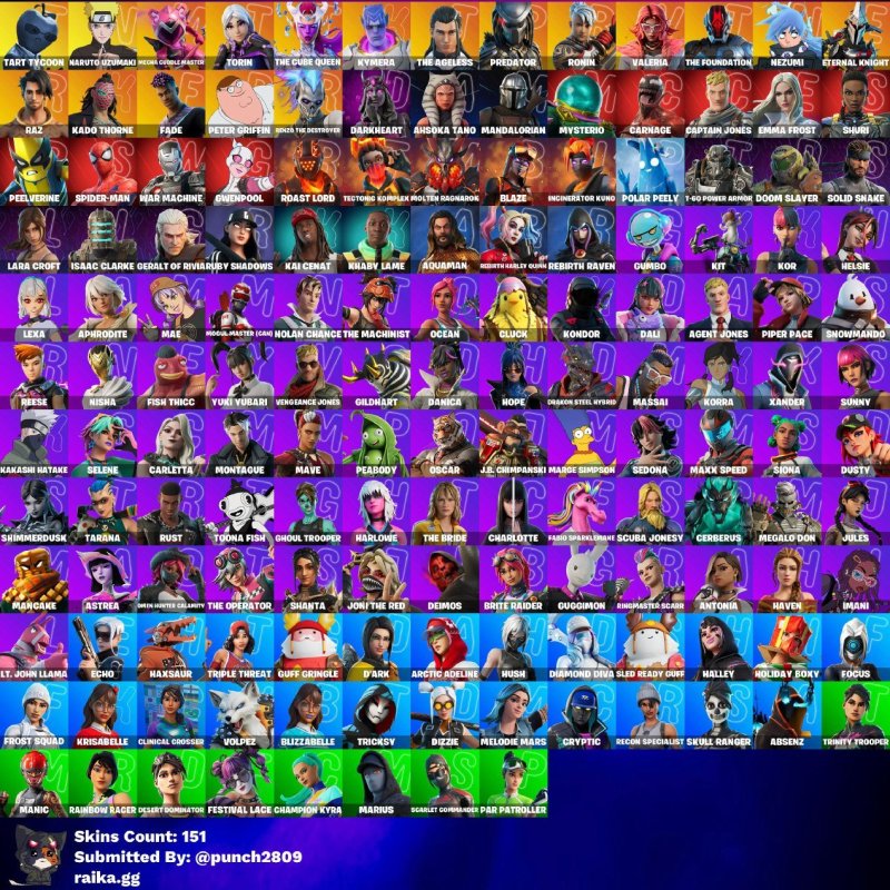 🎨 151 skins | 🌟 Fortnite account