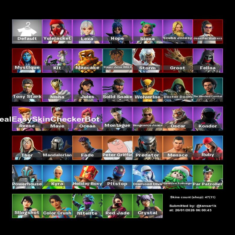 🎨 47 скінів | 🌟 Fortnite акаунт