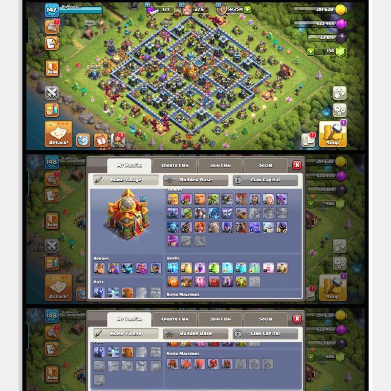 🏰 Clash of Clans акаунт | Ратуша 16 рівня | Рівень 1