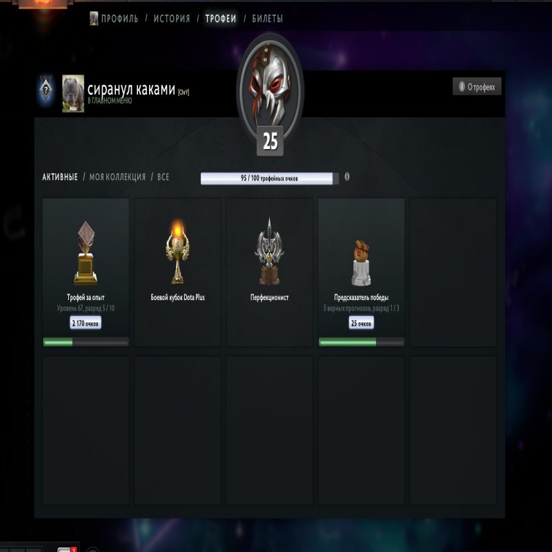 🏅 MMR 1500 | 🕒 370 годин | 🛡 7079