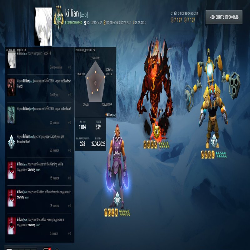 🏅 ММР 2594 | 🕒 1177 годин | 🛡 7127