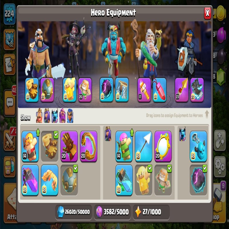 🏰 Clash of Clans акаунт | 18 ратуша | Рівень 18