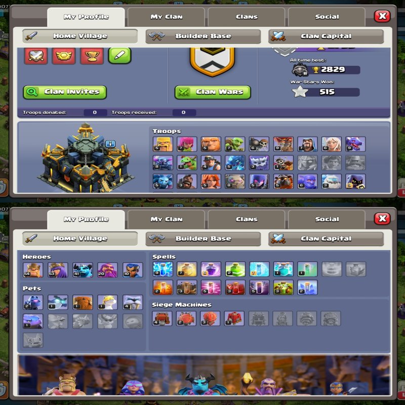 🏰 Clash of Clans акаунт | 17 ратуша | Рівень 1