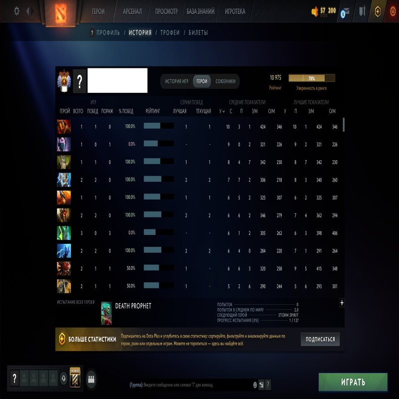 🏅 MMR 10975 | 🕒 196 годин | 🛡 11657