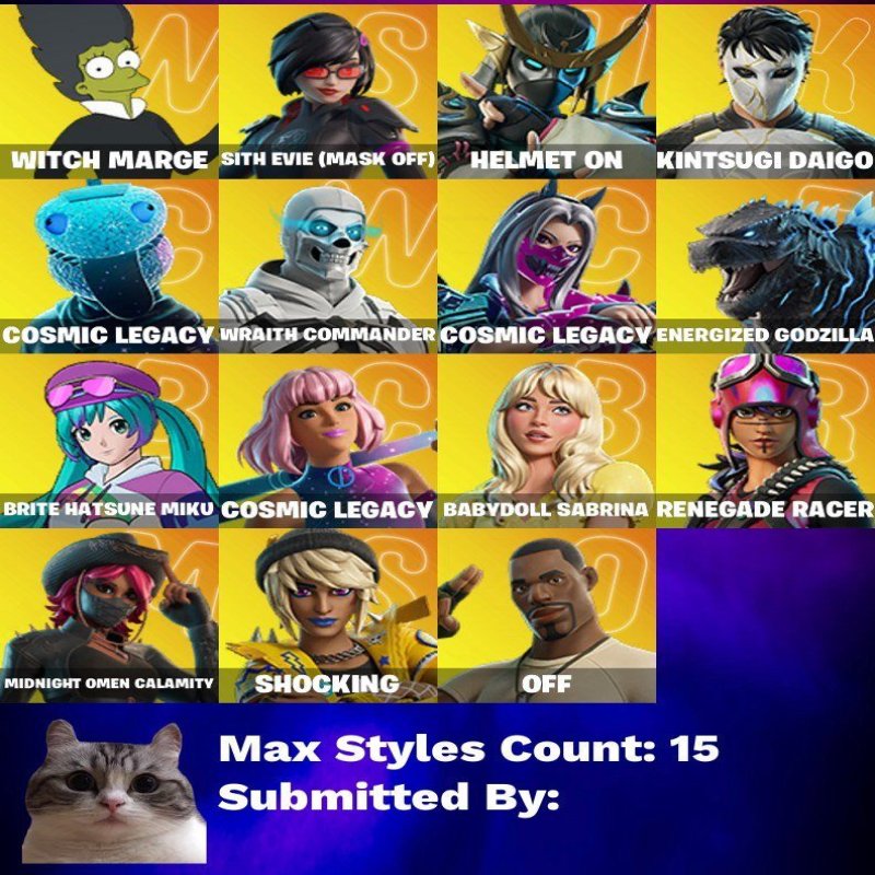 🎨 43 скінів | 🌟 Fortnite акаунт