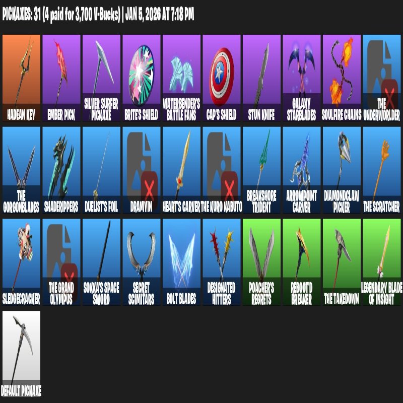 🎨 29 скінів | 🌟 Fortnite акаунт