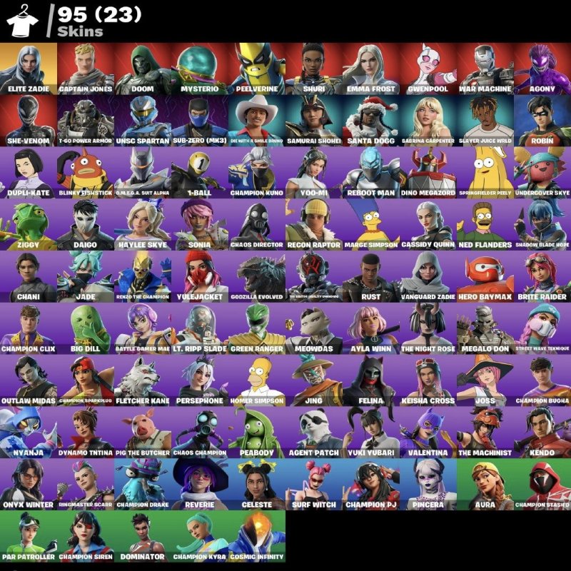 🎨 95 скінів | 🌟 Fortnite акаунт