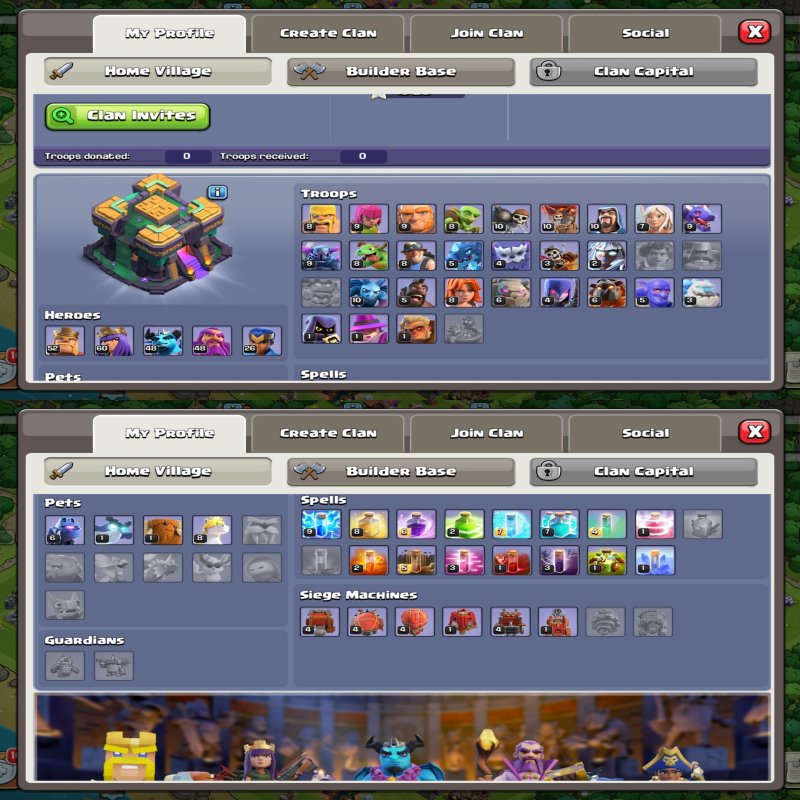 🏰 Clash of Clans акаунт | Ратуша 14 рівень | Рівень 0