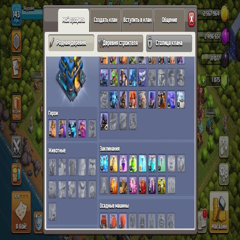 🏰 Clash of Clans акаунт | 12 ратуша | Рівень 143