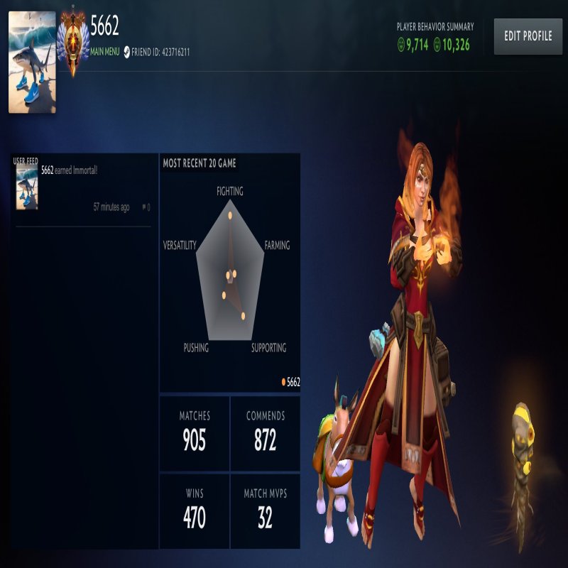 🏅 MMR 5662 | 🕒 10000 годин | 🛡 10001