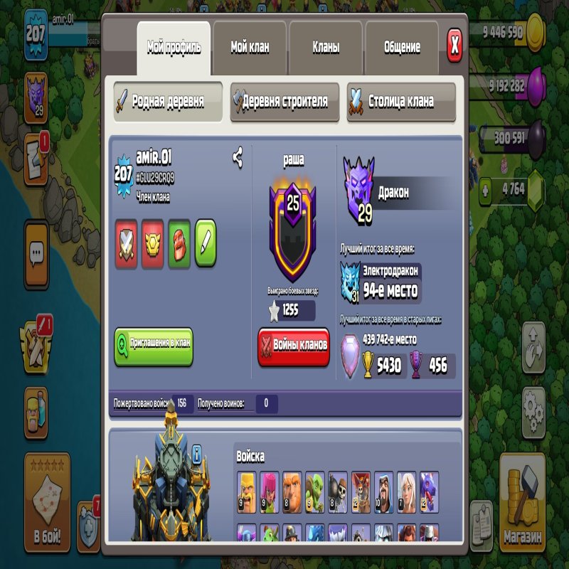 🏰 Clash of Clans акаунт | 17 ратуша | 207 рівень