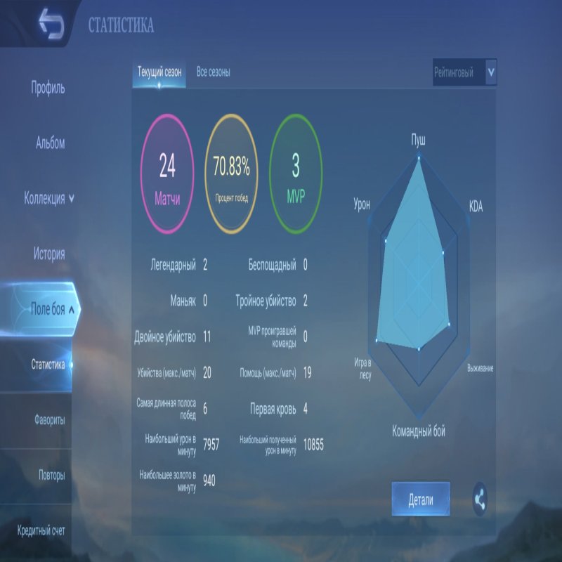 🎮 Mobile Legends account | Legend | 26 heroes | 30 skins