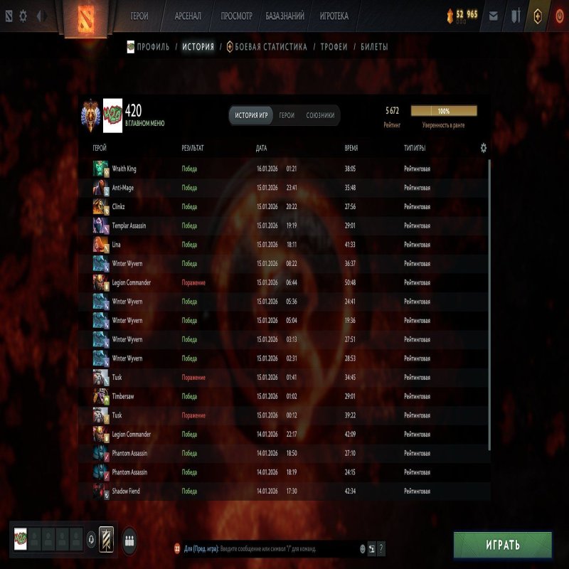 🏅 MMR 5670 | 🕒 4200 годин | 🛡 11000