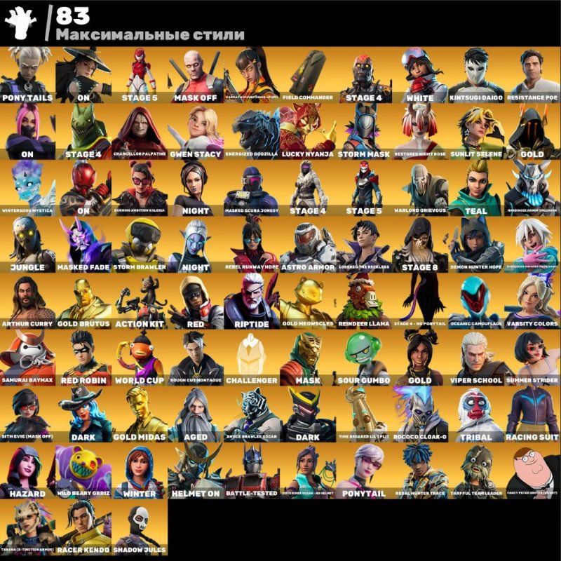 🎨 197 скінів | 🌟 Fortnite акаунт