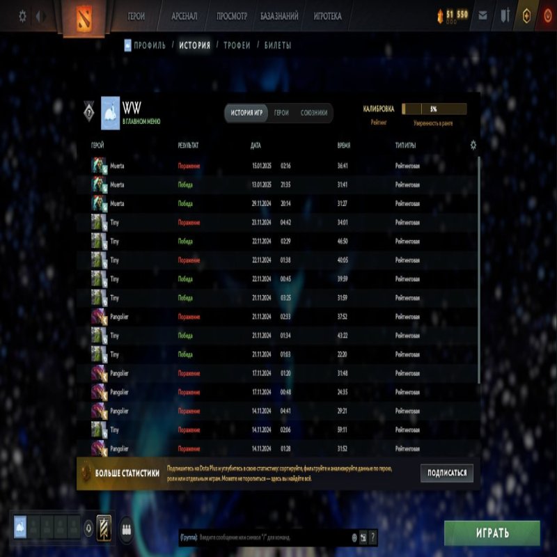 🏅 MMR 5700 | 🕒 259 годин | 🛡 12000