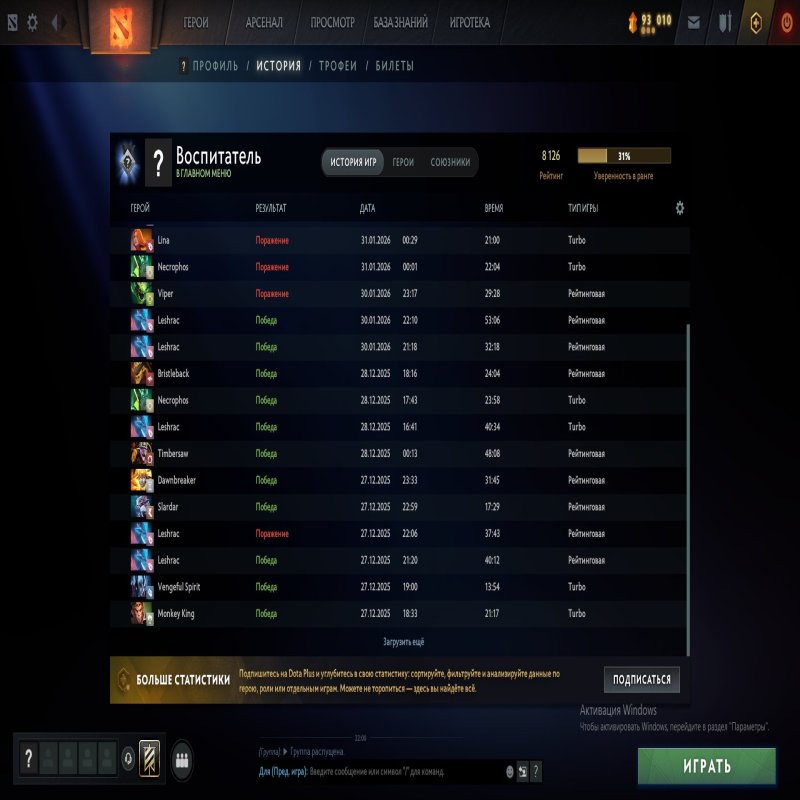 🏅 MMR 8126 | 🕒 223 hours | 🛡 10787