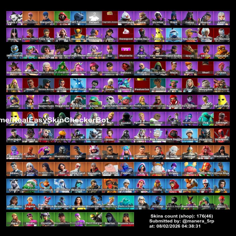 🎨 176 skins | 🌟 Fortnite account