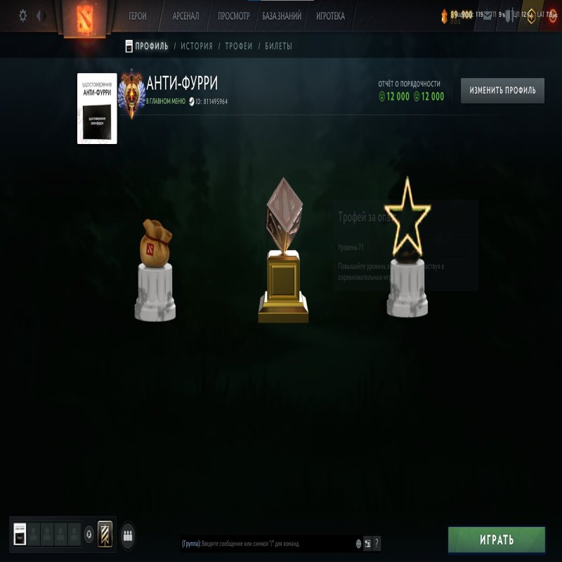 🏅 MMR 6800 | 🕒 252 hours | 🛡 12000