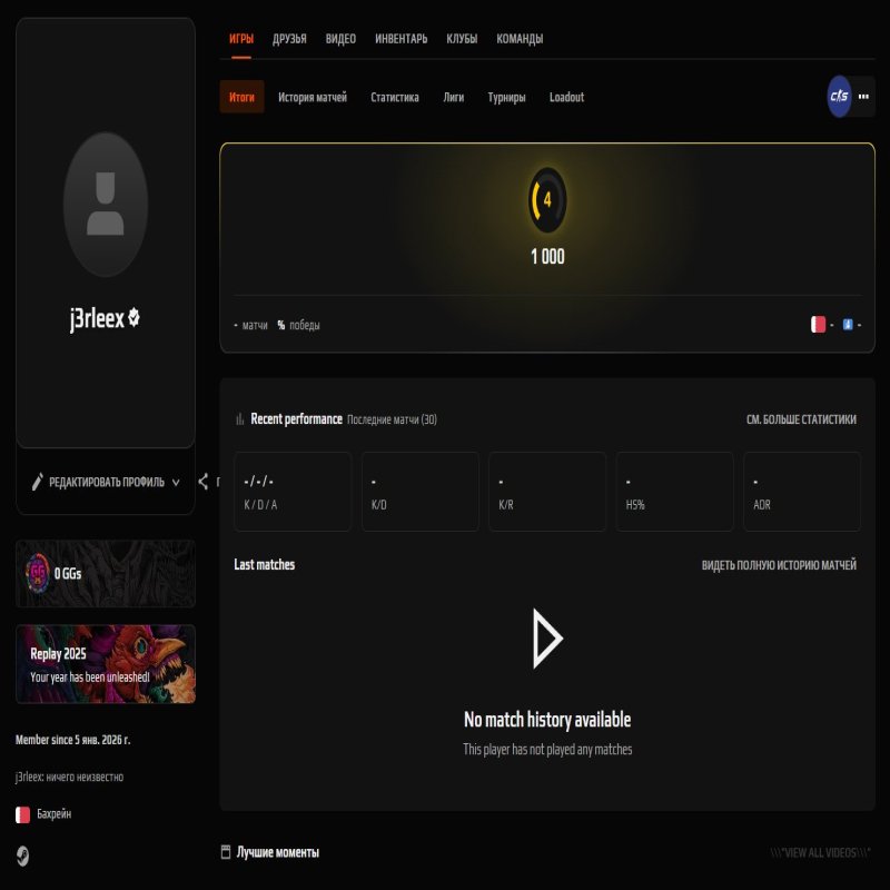 🎮 ПІДТВЕРДЖЕНА FACEIT + CS2 PRIME 🔥 | 💎 FACEIT LVL 4 ⚡ | 🕒 1000 ELO — Готовий до змагань!