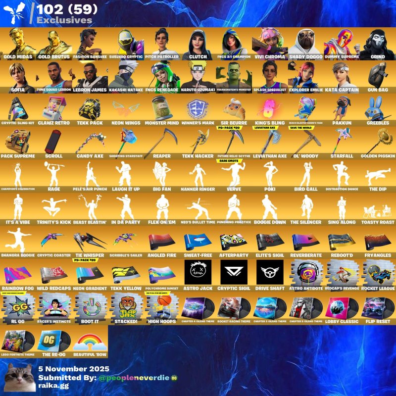 🎨 502 скінів | 🌟 Fortnite акаунт