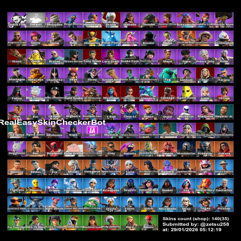 🎨 142 скінів | 🌟 Fortnite акаунт