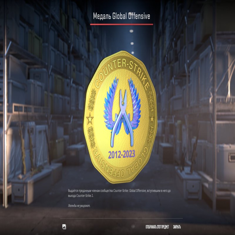 💎 CS2 Prime | 🏅 Медаль за 10 років служби | ⏱ 25 годин — Готовий до змагальної гри!