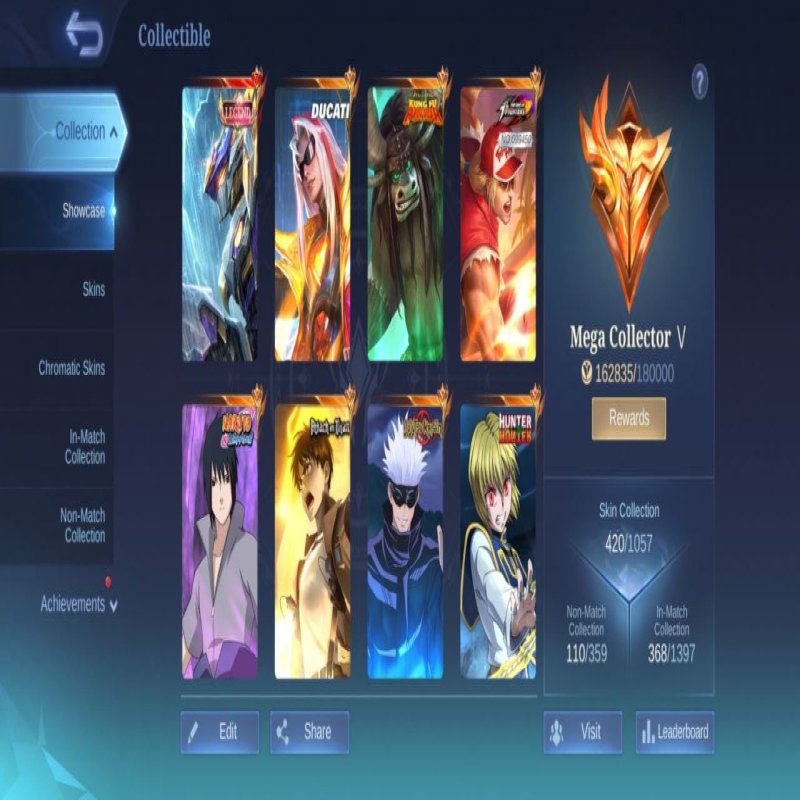 🎮 Mobile Legends акаунт | Міфічний | 131 герой | 420 облич