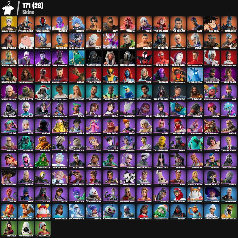 🎨 171 скін | 🌟 Fortnite акаунт