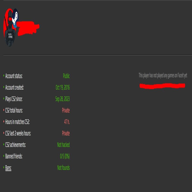 🏆 CS2 Prime | 🎯 Faceit LVL 9 | 🕒 72 години — Готовий до змагальних матчів!