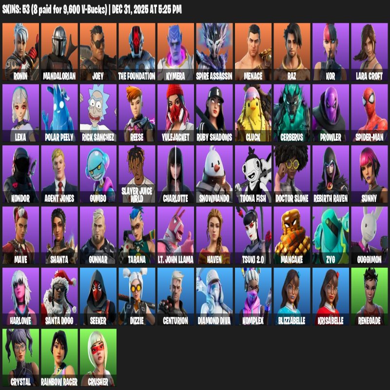 🎨 129 скінів | 🌟 Fortnite акаунт