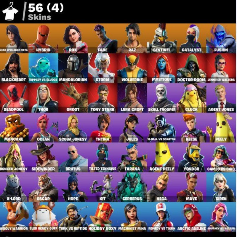 🎨 56 скінів | 🌟 Fortnite акаунт