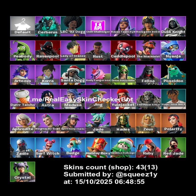 🎨 43 skins | 🌟 Fortnite account