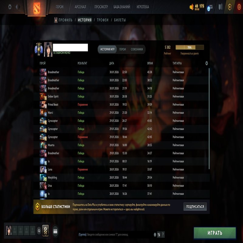 🏅 MMR 5503 | 🕒 1652 hours | 🛡 10316