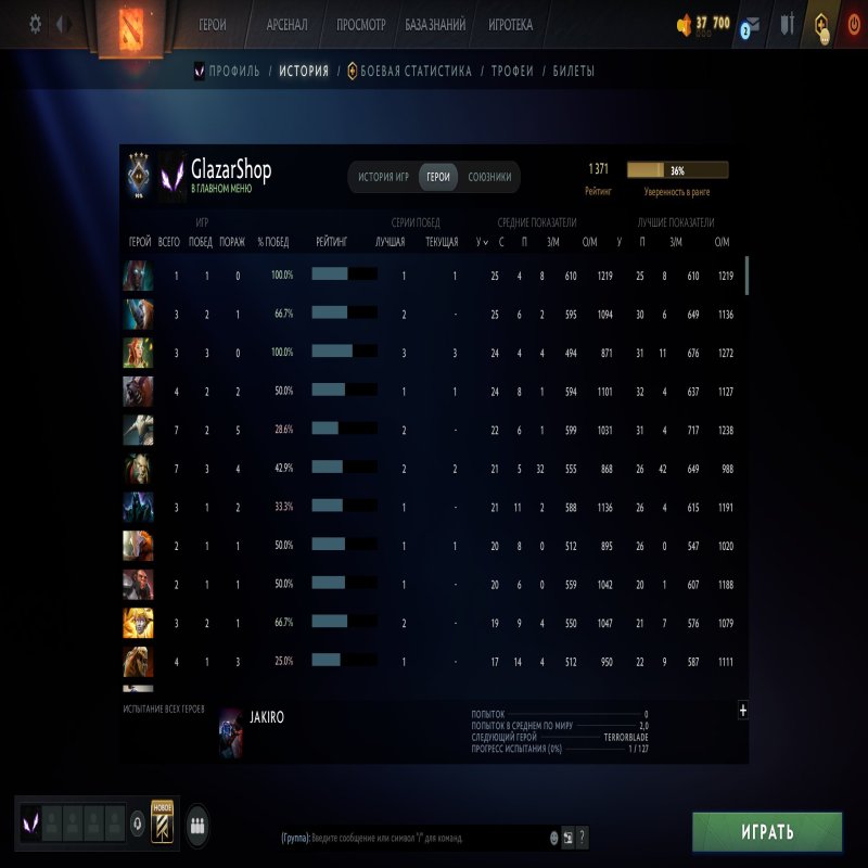 🏅 MMR 1300 | 🕒 1000 часов | 🛡 10800